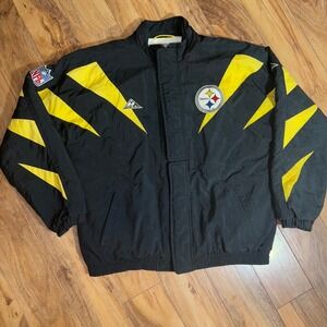 Vintage Pittsburgh Steelers Apex One NFL Pro Line Kids XL Puffer Jacket Black